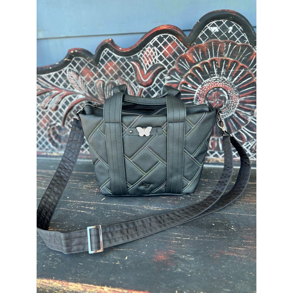 Black Quilted Lug Dory Matte Luxe VL bag NWOT